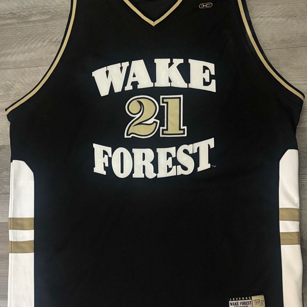 Authentic Tim Duncan Wake Forest, Hardwood legends 1993 to 1997 Jersey size 3 XL
